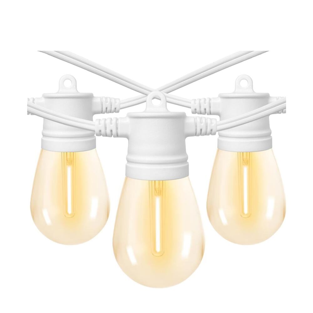 Sunthin Outdoor Patio Garden White String LED Shatterproof Lights